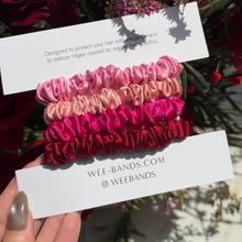 Load image into Gallery viewer, 100% Pure Mulberry Silk Hair Scrunchies -Love in Bloom Collection