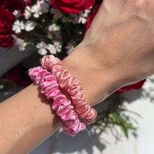 Load image into Gallery viewer, 100% Pure Mulberry Silk Hair Scrunchies -Love in Bloom Collection