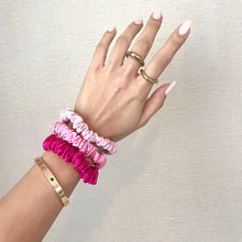 Load image into Gallery viewer, 100% Pure Mulberry Silk Hair Scrunchies - Glitzy Collection