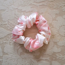 Load image into Gallery viewer, Luxe Pure Silk Hair Scrunchie - Rose Marble