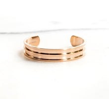 Load image into Gallery viewer, Wee Bands - Double Decker 18k Rose Gold Bands