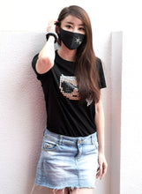 Load image into Gallery viewer, Rhinestone Bling Mask - Black