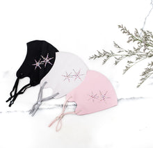 Load image into Gallery viewer, Rhinestone Bling Mask - Black