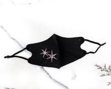 Load image into Gallery viewer, Rhinestone Bling Mask - Black