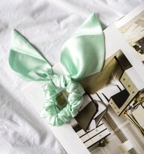 Load image into Gallery viewer, 100% Pure Mulberry Silk Bunny Scrunchies - (more colours available)