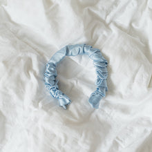 Load image into Gallery viewer, Wee Bands - Lake Blue Fluffy Scrunchie Hairbands
