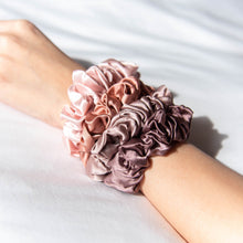 Load image into Gallery viewer, Luxe Pure Silk Hair Scrunchie - Cherry Cola