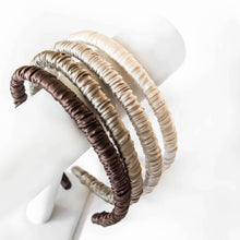 Load image into Gallery viewer, 100% Pure Mulberry Silk Hairbands - Chocolate Collection