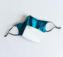 Load image into Gallery viewer, 100% Pure Mulberry Silk Face Mask Set - Blue Series