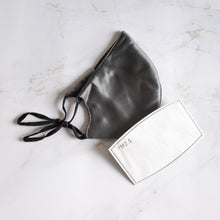 Load image into Gallery viewer, Wee Bands - Charcoal Silk Face Mask