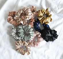 Load image into Gallery viewer, 100% Pure Mulberry Silk Large Scrunchies