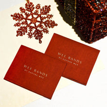 Load image into Gallery viewer, Wee Bands - Red Christmas Pouch