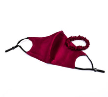 Load image into Gallery viewer, 100% Pure Mulberry Silk Face Mask Set - Merlot