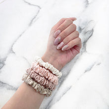 Load image into Gallery viewer, 100% Pure Mulberry Silk Scrunchies - Cosy Neutral Collection