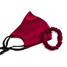 Load image into Gallery viewer, 100% Pure Mulberry Silk Face Mask Set - Merlot