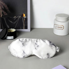 Load image into Gallery viewer, 100% Pure Silk Anti-Ageing Marble Eye Mask