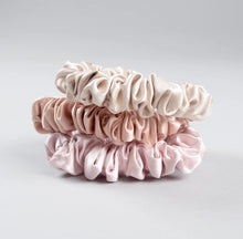Load image into Gallery viewer, 100% Pure Mulberry Silk Hair Scrunchies Medium