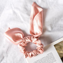Load image into Gallery viewer, 100% Pure Mulberry Silk Bunny Scrunchies - (more colours available)