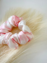 Load image into Gallery viewer, Luxe Pure Silk Hair Scrunchie - Rose Marble