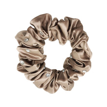 Load image into Gallery viewer, 100% Pure Mulberry Silk Large Crystal Scrunchies