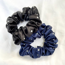 Load image into Gallery viewer, 100% Pure Mulberry Silk Large Crystal Scrunchies