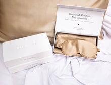 Load image into Gallery viewer, 100% Pure Silk Anti-Ageing Beauty Sleep Set - Champagne