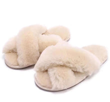 Load image into Gallery viewer, 100% Australian Sheepskin Fur Slippers