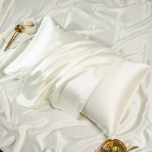 Load image into Gallery viewer, 100% Pure Silk Anti-Ageing Beauty Sleep Set - White