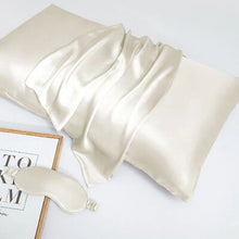 Load image into Gallery viewer, 100% Pure Silk Anti-Ageing Beauty Sleep Set - White