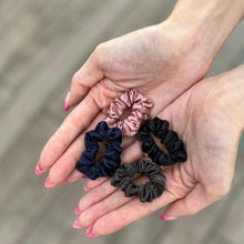 Load image into Gallery viewer, 100% Pure Mulberry Silk Hair Scrunchies - Baby Ties
