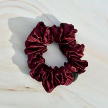 Load image into Gallery viewer, 100% Pure Mulberry Silk Scrunchies - Autumn Leaves
