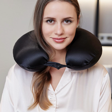 Load image into Gallery viewer, 100% Pure Silk Travel Neck Pillow
