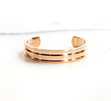 Load image into Gallery viewer, Wee Bands - Double Decker 18k Rose Gold Bands
