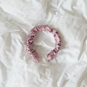 Wee Bands - Dusty Pink Fluffy Scrunchie Hairbands