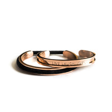 Load image into Gallery viewer, Wee Bands - Live Laugh Love 18k Rose Gold
