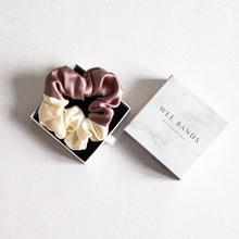 Load image into Gallery viewer, 100% Pure Mulberry Silk Hair Scrunchie - Two Toned (More Colours)
