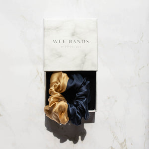 100% Pure Mulberry Silk Hair Scrunchie - Two Toned (More Colours)