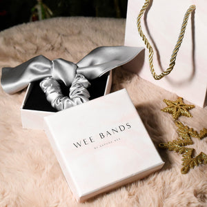 Wee Bands - Christmas Bunny Ears Silver