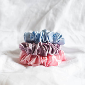 100% Pure Mulberry Silk Scrunchies - Sweet Valentine (Bundle Gift Set)