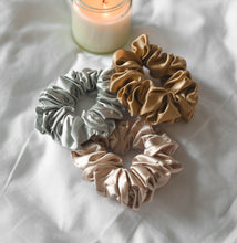 Load image into Gallery viewer, 100% Pure Mulberry Silk Scrunchies - Star Anise (Bundle Gift Set)
