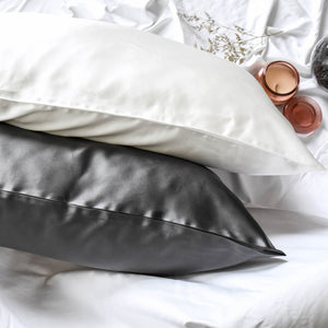100% Pure Silk Anti-Ageing Beauty Sleep Set - Charcoal