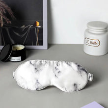 Load image into Gallery viewer, 100% Pure Silk Anti-Ageing Marble Eye Mask
