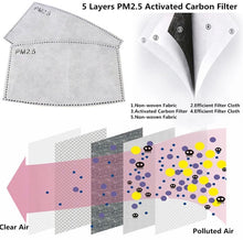 Load image into Gallery viewer, 5-layer activated carbon PM 2.5 filter protection refill packs
