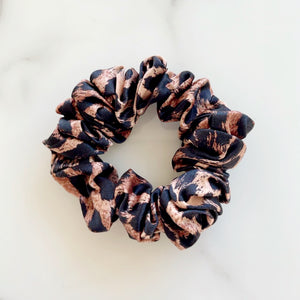 100% Pure Mulberry Silk Hair Scrunchie - Leopard