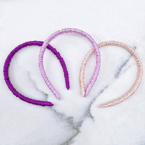 100% Pure Mulberry Silk Hairbands - Lavender Fields