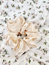 Load image into Gallery viewer, Luxe Oversized Silk Hair Scrunchie - Champagne

