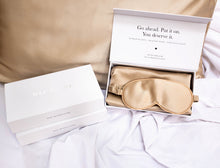 Load image into Gallery viewer, 100% Pure Silk Anti-Ageing Beauty Sleep Set - Champagne
