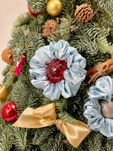 Load image into Gallery viewer, Luxe Pure Silk Scrunchie - Winter Wonderland
