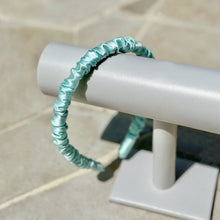 Load image into Gallery viewer, 100% Pure Mulberry Silk Hairbands - Tiffany Blue
