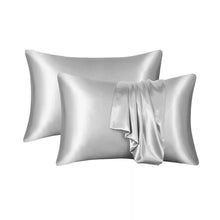 Load image into Gallery viewer, 100% Pure Silk Anti-Ageing Beauty Sleep Set - Silver
